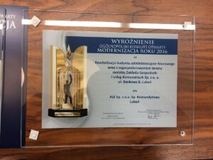 Wyr&oacute;żnienie w Plebiscycie Modernizacja Roku 2016