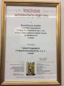 Wyr&oacute;żnienie w Plebiscycie Modernizacja Roku 2016