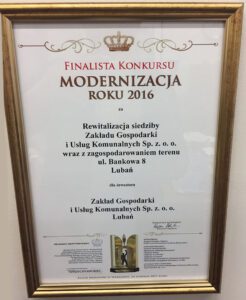 Wyr&oacute;żnienie w Plebiscycie Modernizacja Roku 2016
