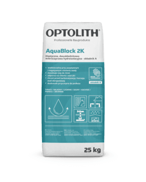 Elastyczna, dwuskładnikowa mikrozaprawa hydroizolacyjna- AquaBlock 2K