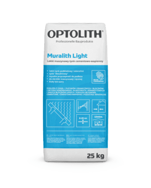 Lekki maszynowy tynk cementowo-wapienny- Muralith Light