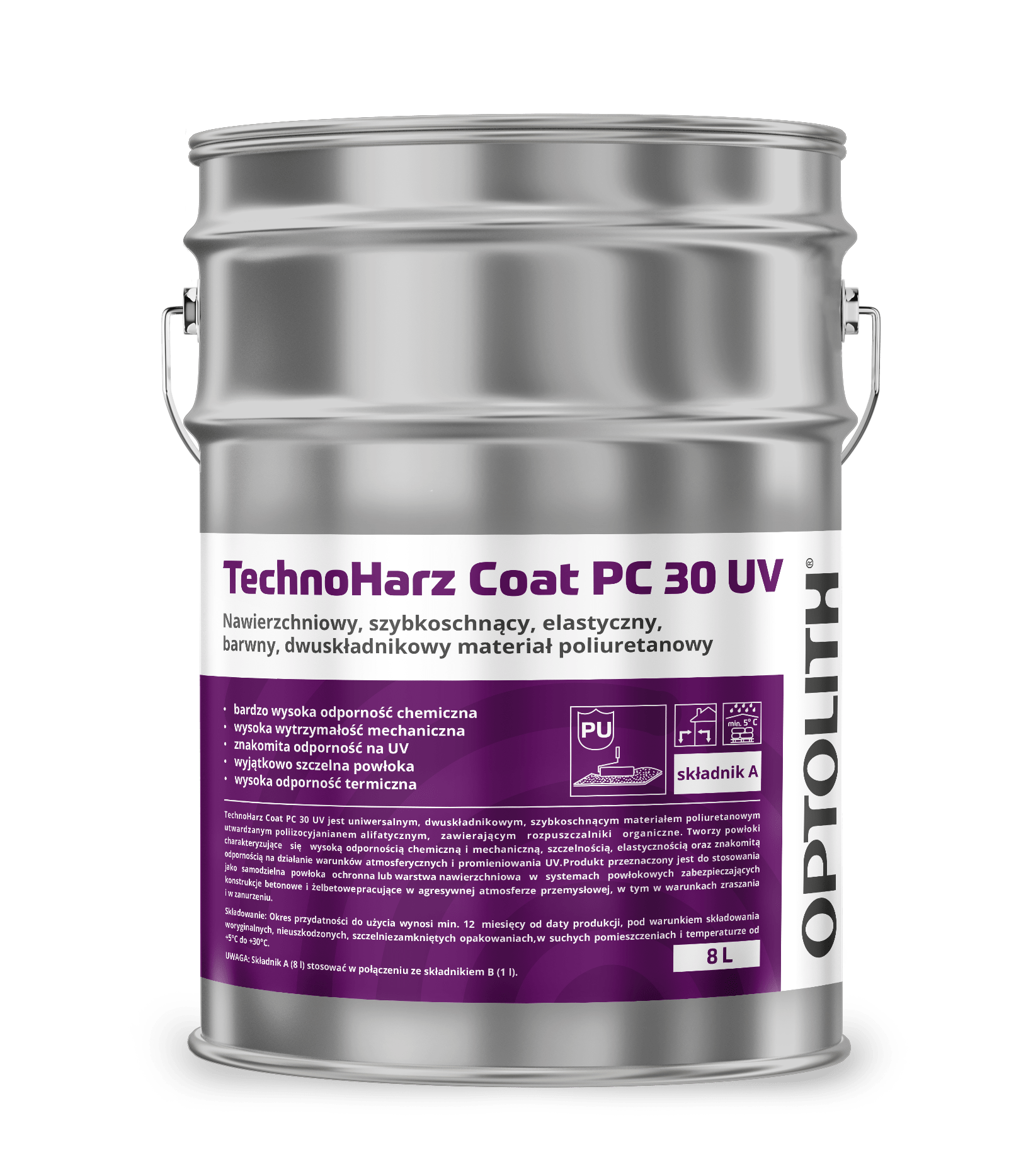 Powłoka PU o wysokiej odporności chemicznej i na promieniowanie UV- TechnoHarz Coat PC 30 UV składnik A i B